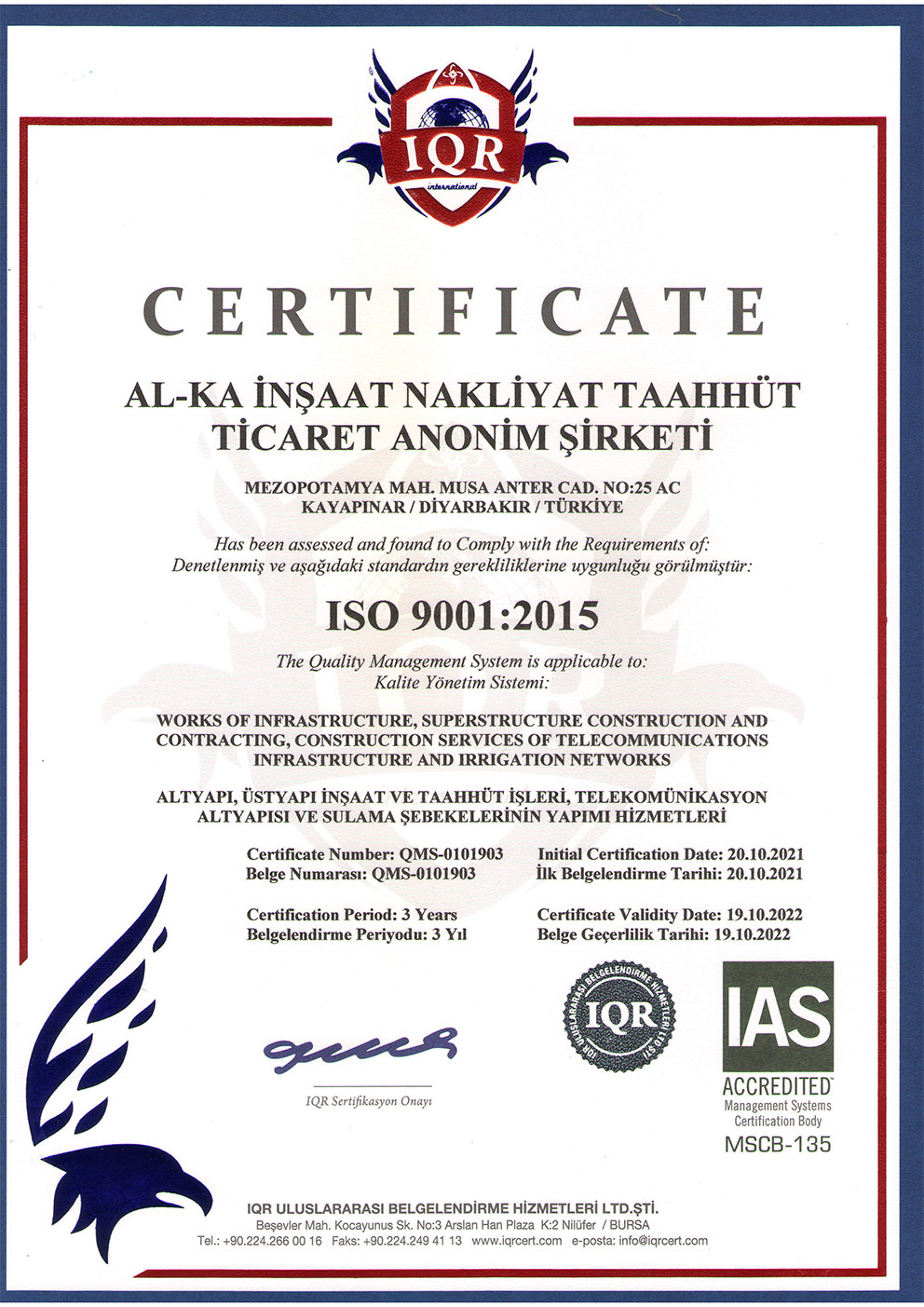 ISO 9001 — Quality Management System